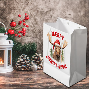 Sac Cadeau Moyen Joyeux orignal de Noël