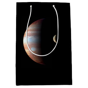 Sac Cadeau Moyen Jupiter Géant Gaz Planète & Io Galilée Lune