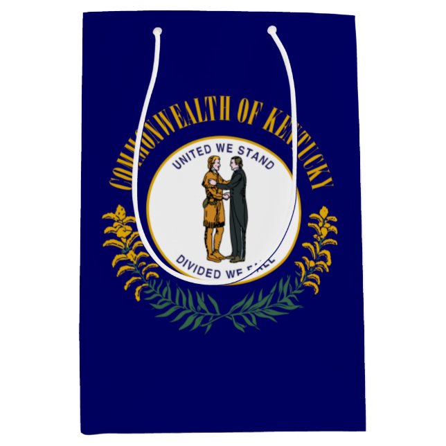 Sac Cadeau Moyen Kentucky Bluegrass Commonwealth State Flag (Devant)