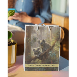 Sac Cadeau Moyen Koala Forest Dreams, coutume