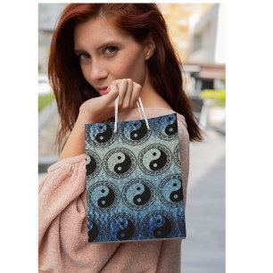 Sac Cadeau Moyen La balance : Ba Gua, huit trigrammes yin yang TCM