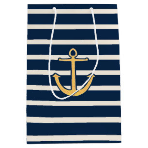 Sac Cadeau Moyen La marine barre l'Ancre nautique