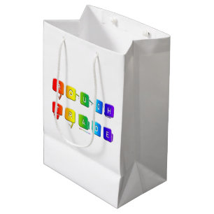 Sac Cadeau Moyen La typographie queer pop de SlipperyJoe dérape