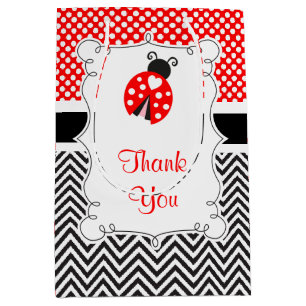 Sac Cadeau Moyen Ladybug Ladybird Anniversaire Merci de fête