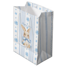 Lapin Floral de Cottage à l'Aquarelle avec Ruban B