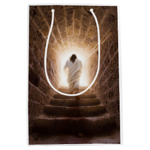 Sac Cadeau Moyen L'Ascension - Jésus Marchant Dans La Lumière