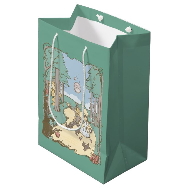 Sac Cadeau Moyen L'Assistant D'Oz™ | Storbook Yellow Brick Road (Devant Angle)