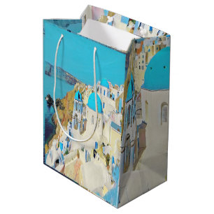 Sac Cadeau Moyen ldp SANTORINI - vue -