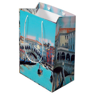 Sac Cadeau Moyen ldp VENICE - gondolas - rialto -