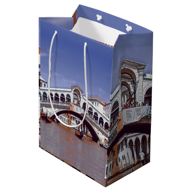 Sac Cadeau Moyen ldp Venice - PONT RIALTO - (Dos Angle)