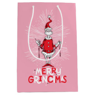 Sac Cadeau Moyen Le Grinch   Joyeux Grinchmas