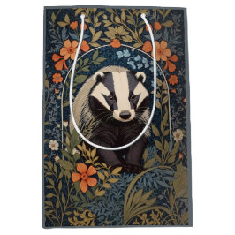 Sac Cadeau Moyen L'élégant Badger inspiré William Morris