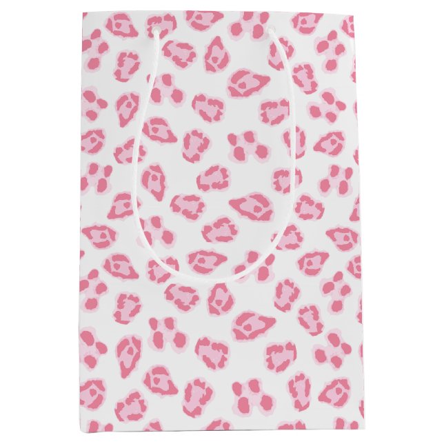 Sac Cadeau Moyen Leopard Dot in Pink (Devant)