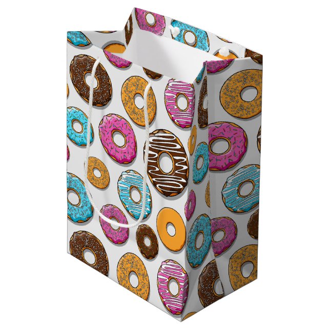 Sac Cadeau Moyen Les beignets (Devant Angle)