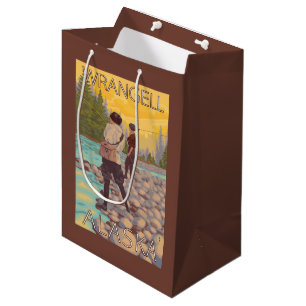 Sac Cadeau Moyen Les femmes pilotent la pêche - Wrangell, Alaska