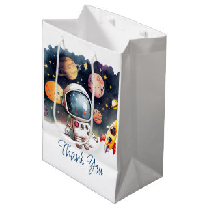 Sac Cadeau Moyen Les planètes de l'extérieur heureux Anniversaire F