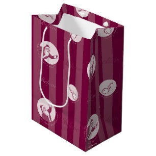 Sac Cadeau Moyen L'Express polaire Motif du Père Noël rayé