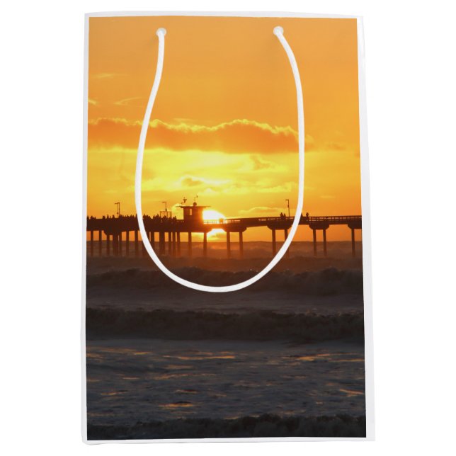 Sac Cadeau Moyen L'homologue californien au coucher du soleil (Devant)