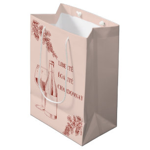 Sac Cadeau Moyen Liberté Égalité Chardonnay Drôle Illustration de v