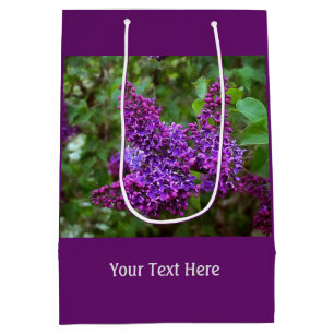 Sac Cadeau Moyen Lilacs pourpres le jour du printemps
