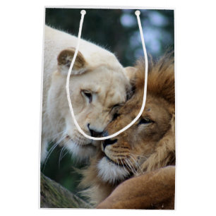 Sac Cadeau Moyen Lion et Lion