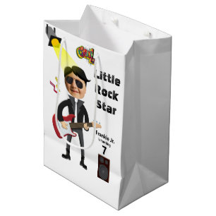 Sac Cadeau Moyen Little Rock Star Enfants 🎸 🤣 Champion de Guitare