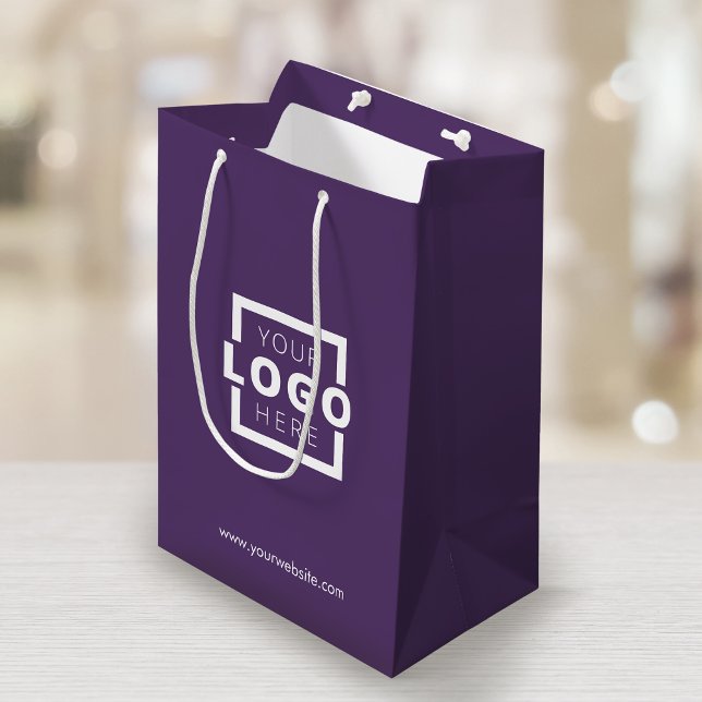 Sac Cadeau Moyen Logo de l'entreprise personnalisée Entreprise Prom (Créateur téléchargé)