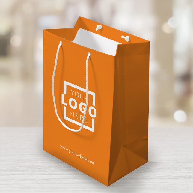 Sac Cadeau Moyen Logo de l'entreprise sur mesure Entreprise Promoti (Créateur téléchargé)