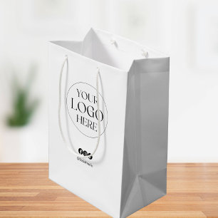 Sac Cadeau Moyen Logo d'entreprise personnalisé pour le branding pr