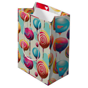 Sac Cadeau Moyen Lollipopes amusants et tout Candy Lane Collection