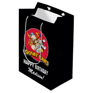Sac Cadeau Moyen LOONEY TUNES™ - Groupe de caractères   Anniversair