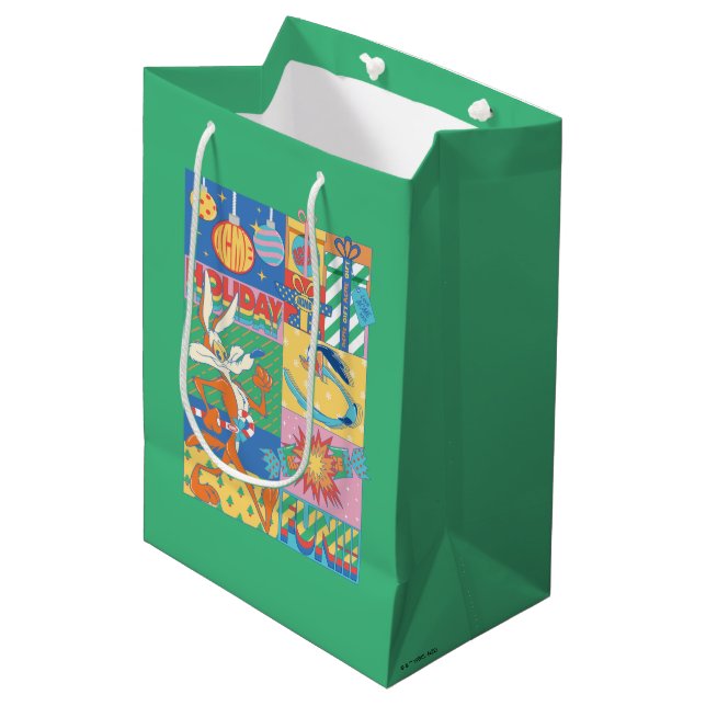 Sac Cadeau Moyen LOONEY TUNES™ | Vacances (Devant Angle)