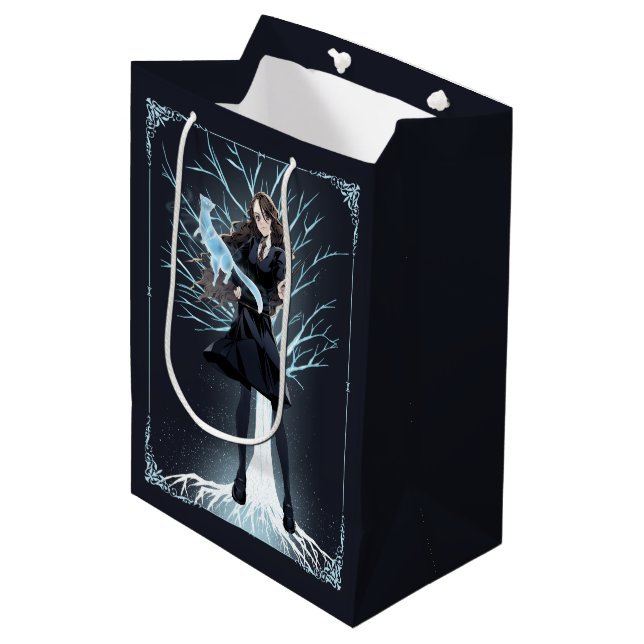 Sac Cadeau Moyen L'Otter Patronus d'Anime Hermione Granger (Devant Angle)