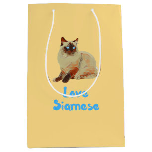 Sac Cadeau Moyen Love Siamese Cats
