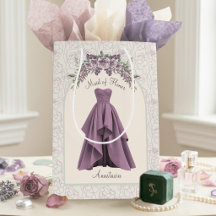 Luxe Dusty Mauve Demoiselle d'Honneur Personnalisé