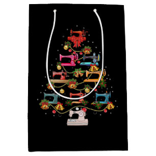 Sac Cadeau Moyen Machine à coudre Arbre de Noël