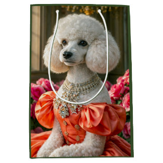 Sac Cadeau Moyen Mademoiselle Lady ,Caniche