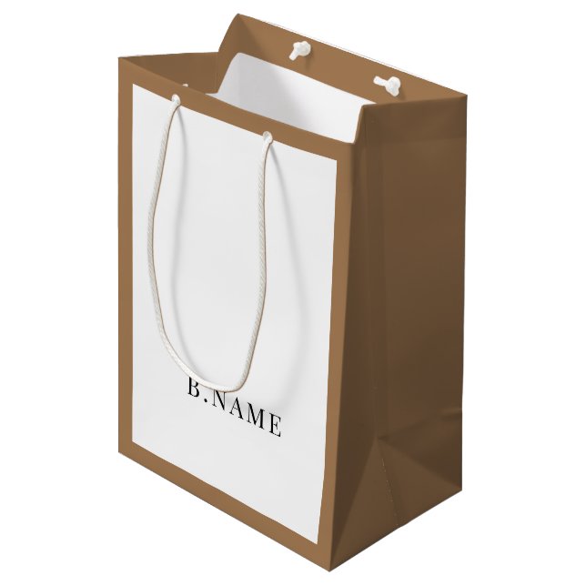 Sac Cadeau Moyen Magasin d'affaires (Devant Angle)