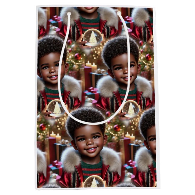 Sac Cadeau Moyen Magic in His Hands: A Christmas Spark (Devant)