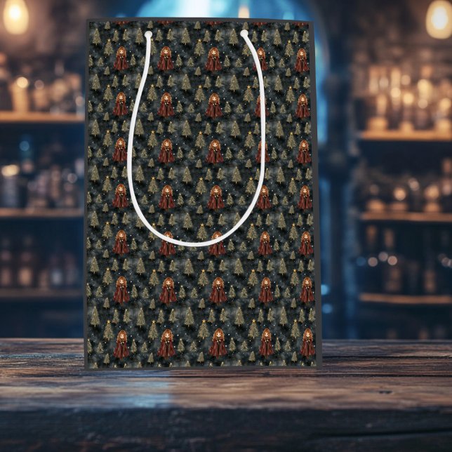 Sac Cadeau Moyen Magique Assistant École Papier d'enveloppement de  (Wizardly Christmas Gift Bag)