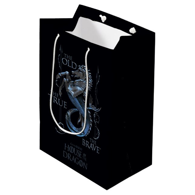 Sac Cadeau Moyen MAISON DU DRAGON | Maison Velaryon Sigil (Devant Angle)