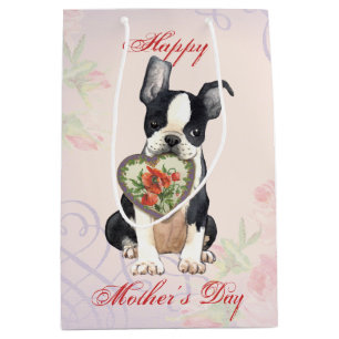 Sac Cadeau Moyen Maman de coeur de Boston