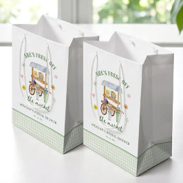 Sac Cadeau Moyen Marché aux fleurs Frais débarqués Baby Shower