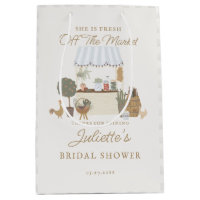 Marché fermier bleu Faveur de douche de mariage de