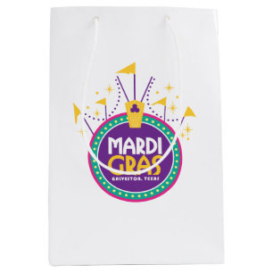 Sac Cadeau Moyen Mardi Gras Arch inspiré, Galveston, Texas