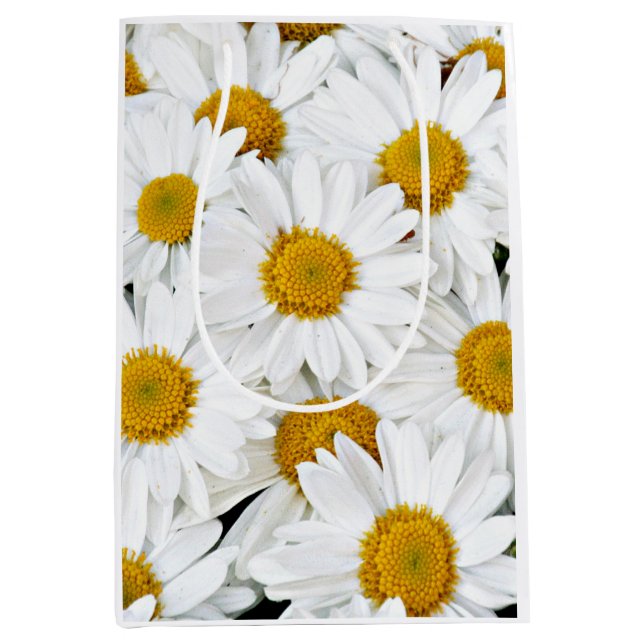 Sac Cadeau Moyen Marguerites (Devant)