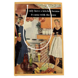 Sac Cadeau Moyen Mariage Ancien Cuisine Cocktail Drôle Shower