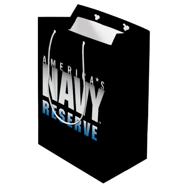 Sac Cadeau Moyen Marine américaine | Réserve navale américaine (Dos Angle)