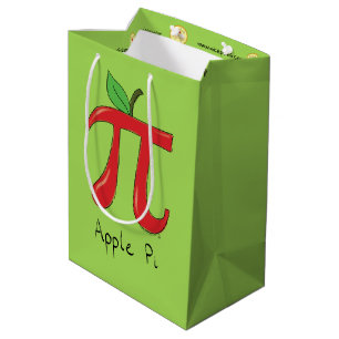 Sac Cadeau Moyen Math Apple Pi Symbole Enseignant Cute Carton