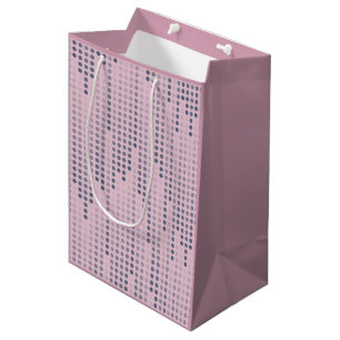 Sac Cadeau Moyen Matrice Pois rose bleu violet